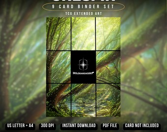 Chespin 086/087 TCG Extended Art Binder Set | Forest Inspired Extended Display (Digital Download)