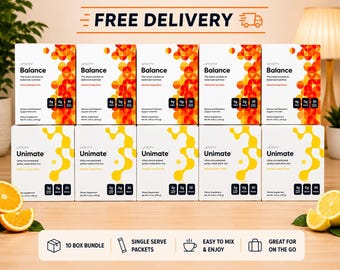 5 box Unicity Balance & 5 box Unimate Bundle 10 Boxes | Yerbamate Drink Mix