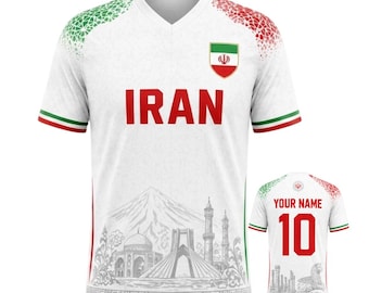 Customized Iran 3D Football Jersey WC 2026 Fan Shirt Unisex Soccer Sports Jersey