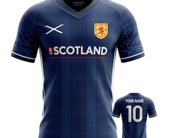 Customized Scotland 3D Football Jersey WC 2026 Fan Shirt Unisex Soccer Sports Jersey