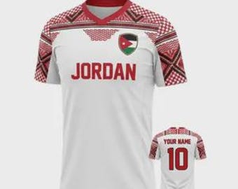 Customized Jordan World Cup 2026 Jersey Custom Name Number Football Shirt Fan Gift V-Neck