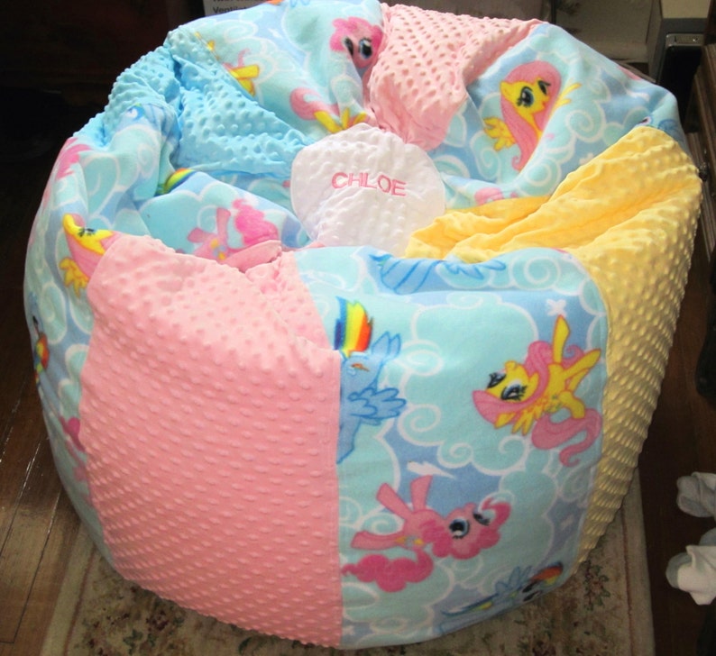 Tween My Little Pony Bean Bag Chair Cover Only Add A Name Image 0