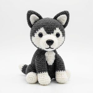 Virkmönster för Husky Valp PDF | Amigurumi Hundhandledning | Direktnedladdning