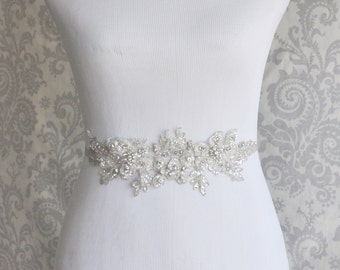 lace bridal sash