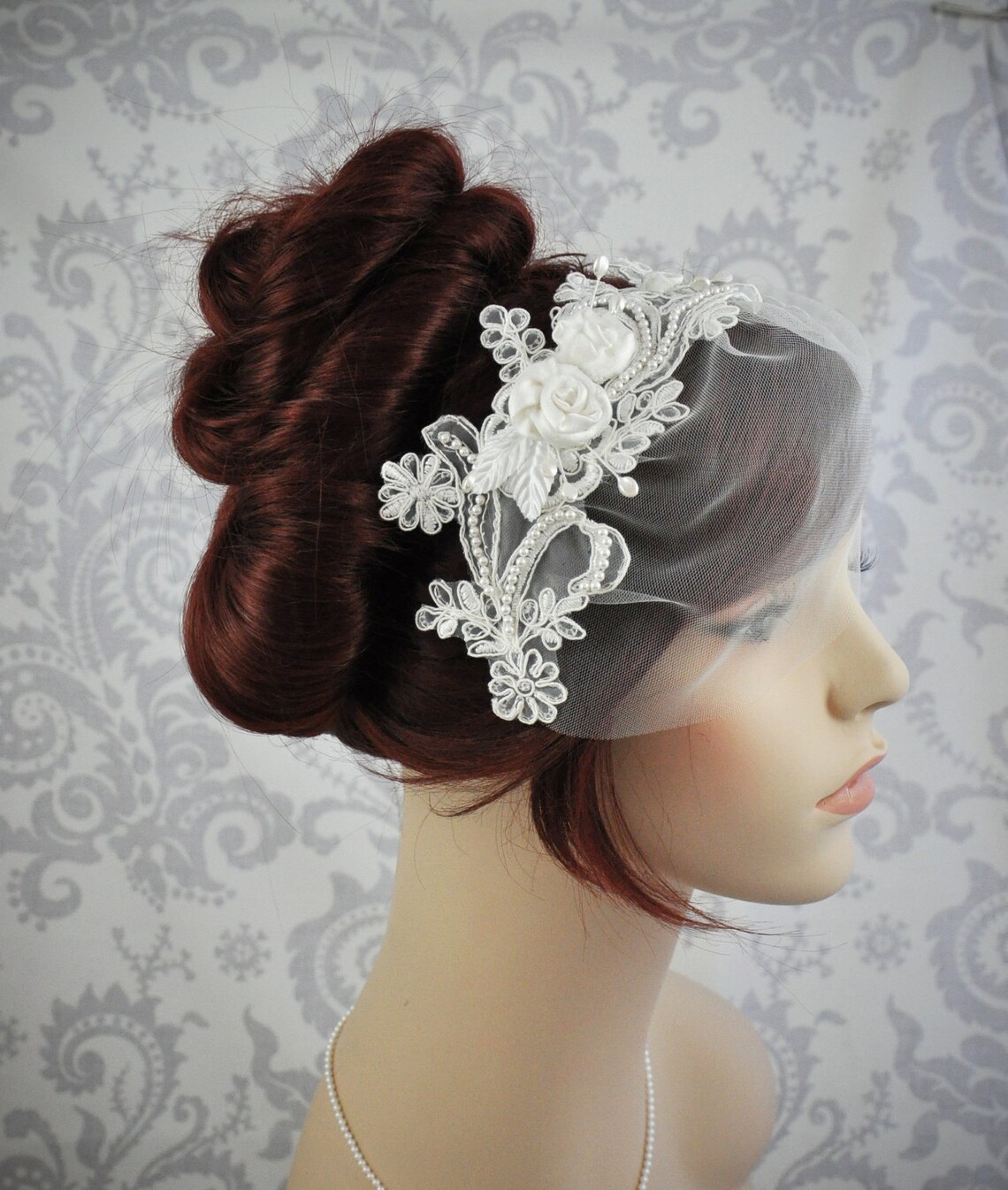 Veil Lace Birdcage Veil Vintage Style Birdcage Veil Etsy