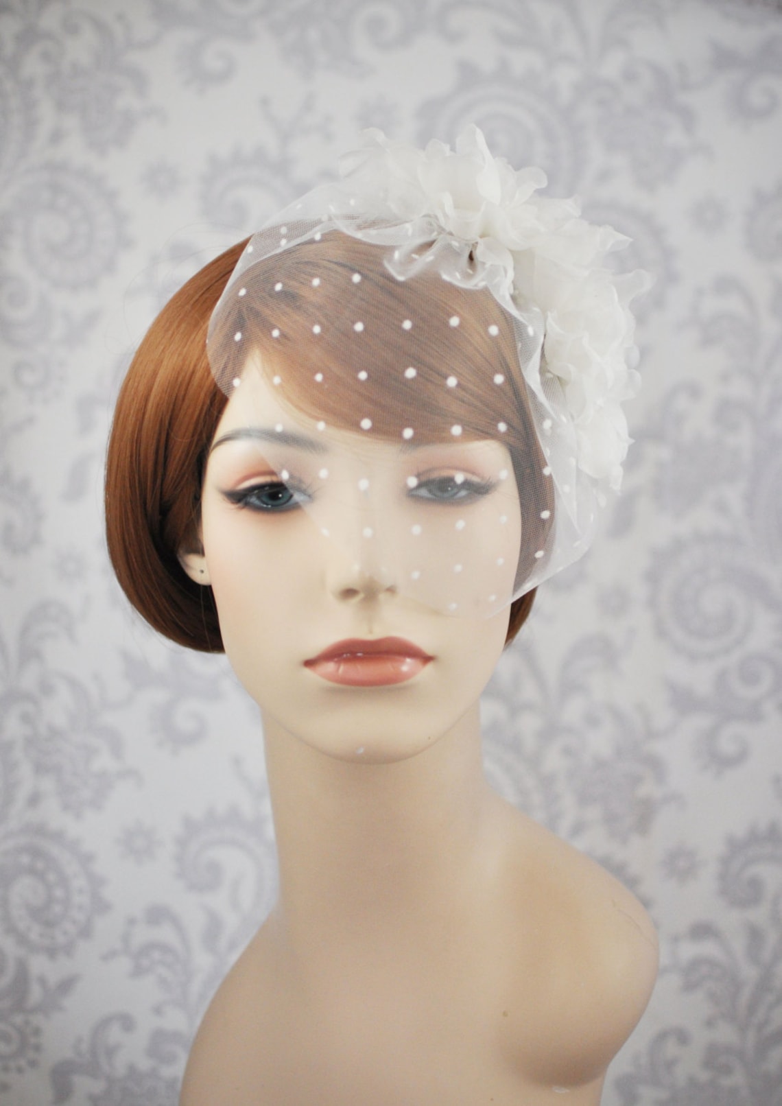 Silk Organza Bridal Hair Flowers on Silver Pins//handmade Silk Etsy