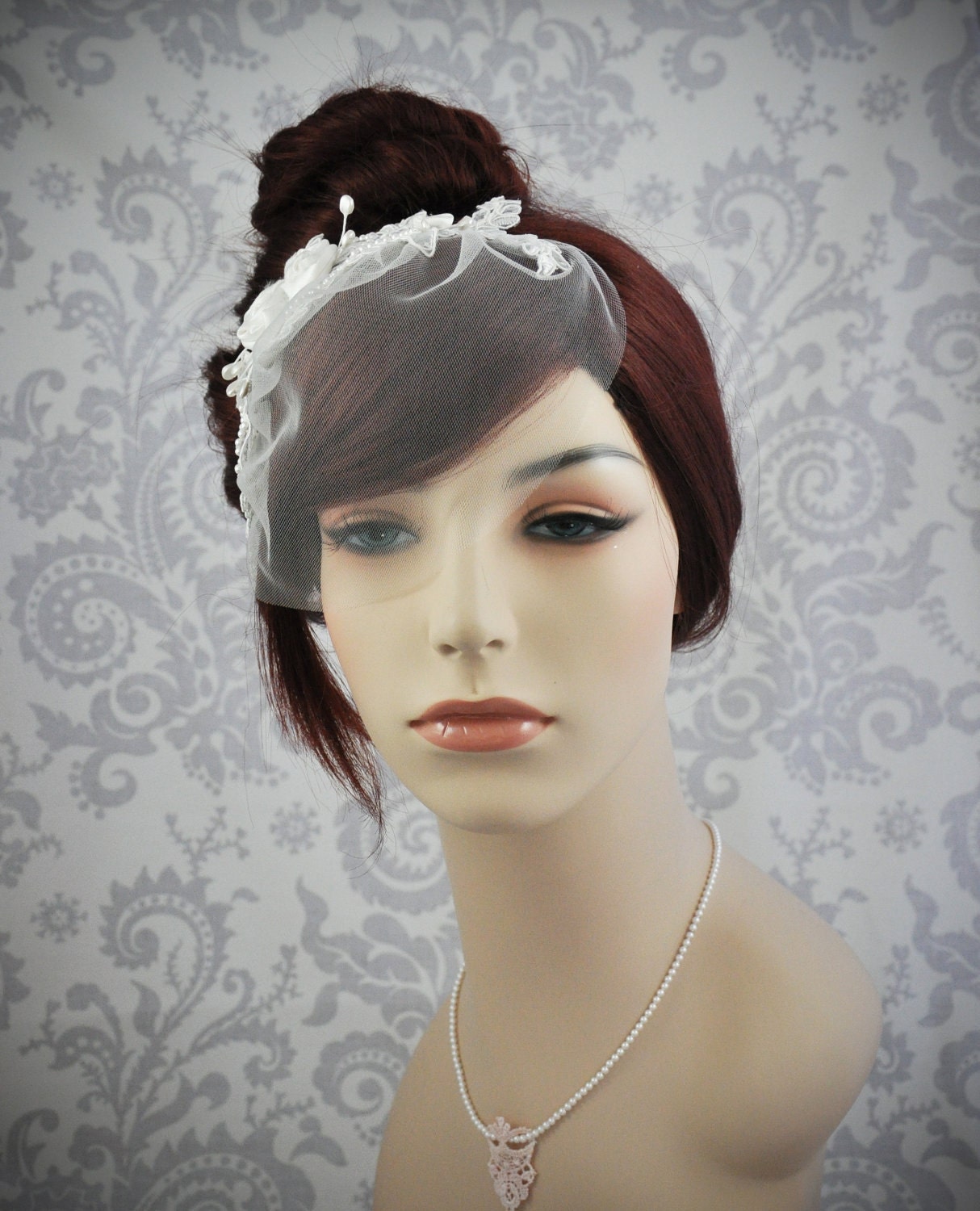 Ready to Ship Bird Cage Veil Lace Birdcage Veil Ready to Etsy