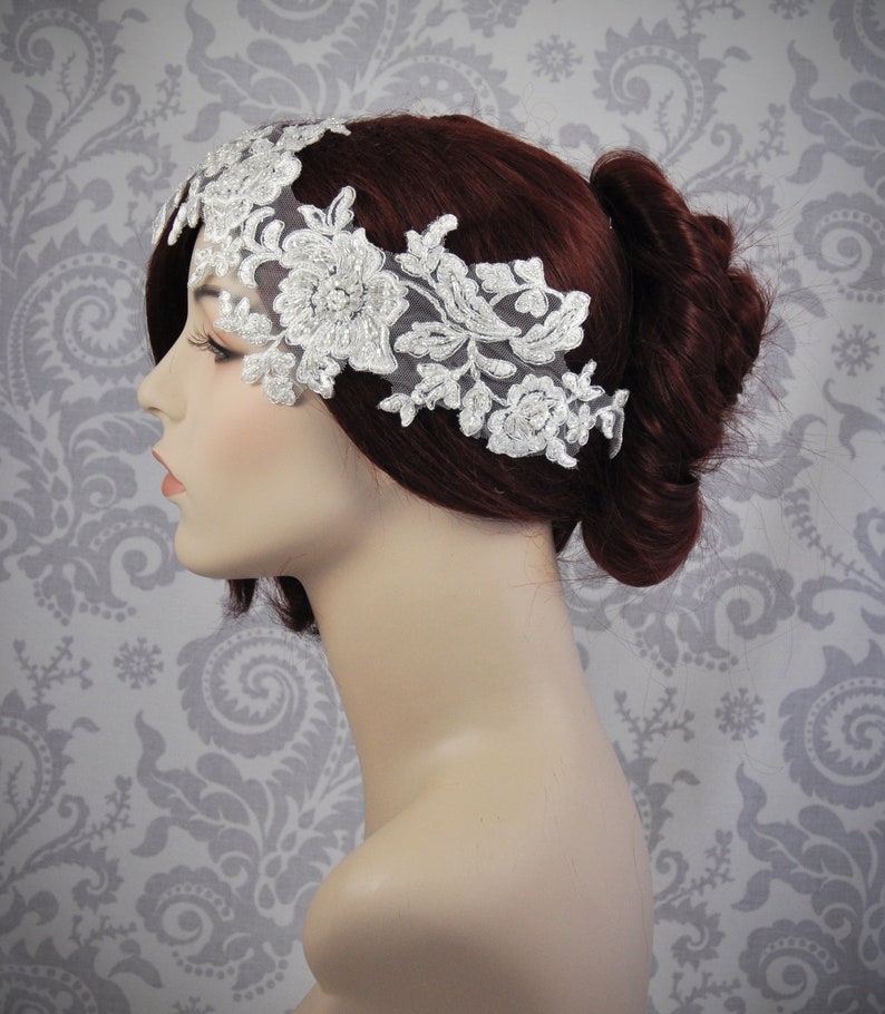 bridal cap headpiece
