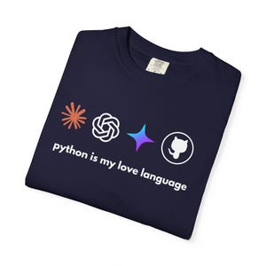 python is my love language | Small Chest Graphics, Retro Sunburst