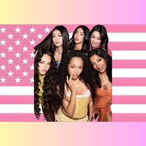 Bandiera KATSEYE, arazzo con bandiera USA rosa, decorazione per la stanza di Megan Sophia Daniela Yoonchae Lara Manon, bandiera da parete del gruppo pop femminile