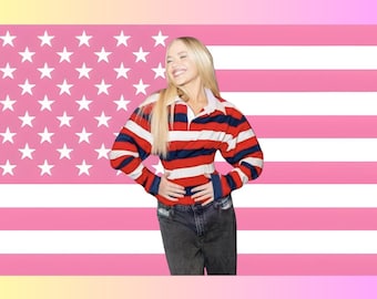 Nova Bright Pink US Flag | Zombies 4 Wall Tapestry | Cute Singer Flag Aesthetic | Dorm Room Decor Fan Gift