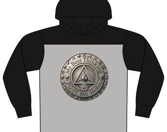 Felpa con cappuccio My Thinking – Pullover a maniche lunghe con grafica Recovery Coin