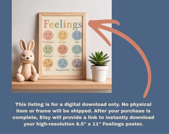 Classroom Feelings Poster, Teacher Room Decor, Cross-Stitch Poster, Vintage Classroom, Cozy Classroom