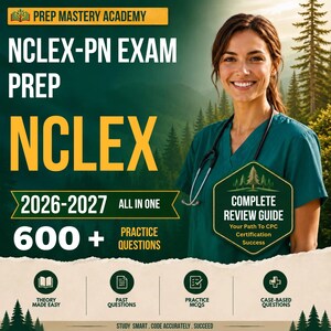 NCLEX-PN Exam Prep 2026-2027 | 600 Practice Questions (PDF Download)