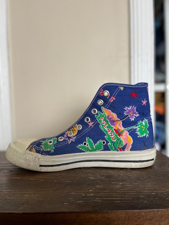 Blue high top tennis shoes sale