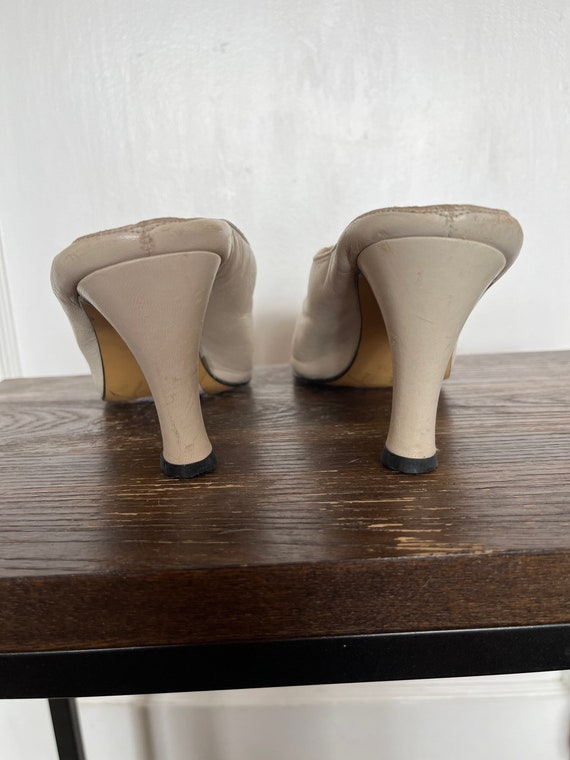 Vintage 8 womens Martinez Valero white high heel … - image 6