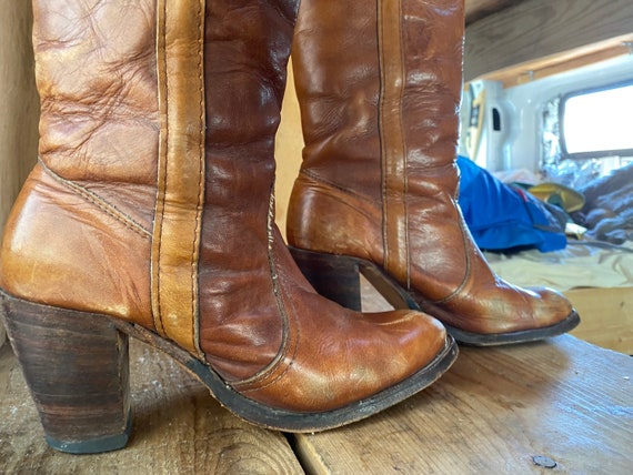 70s Brown Square Toe Boots, Campus, New Old Stock – The Hip Zipper Nashville
