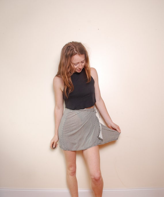 white swim wrap skirt