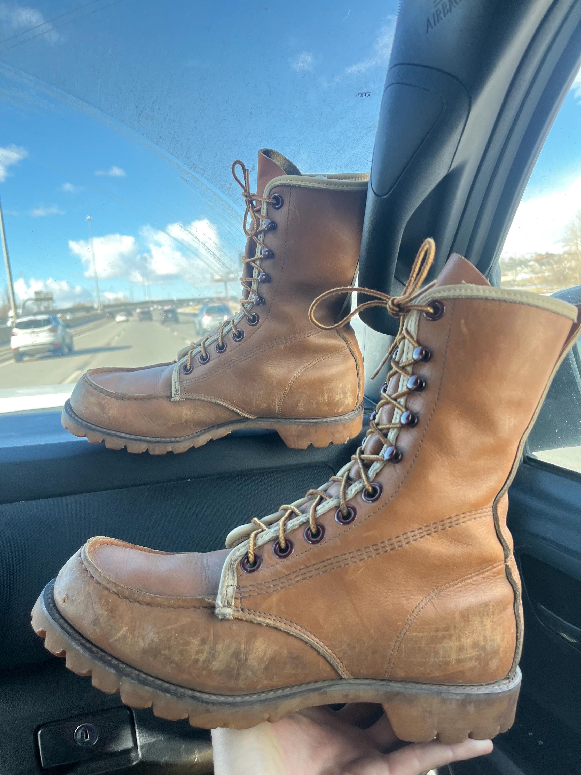 Vintage 1960s Men’s Tall Suede Lace Up Boots 12 D USA Made Vintage 1960s Men main image 3