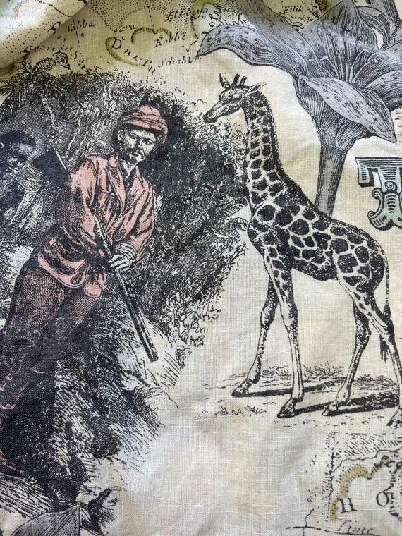 80s small button down blouse explorer novelty pri… - image 8