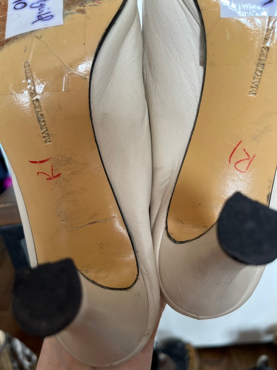 Vintage 8 womens Martinez Valero white high heel … - image 7