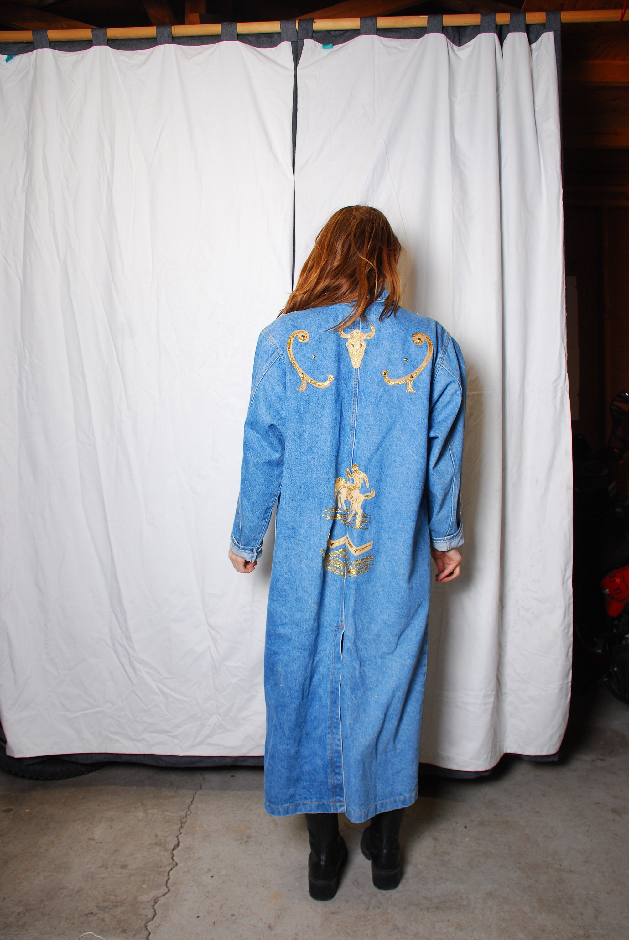 Vintage denim best sale duster