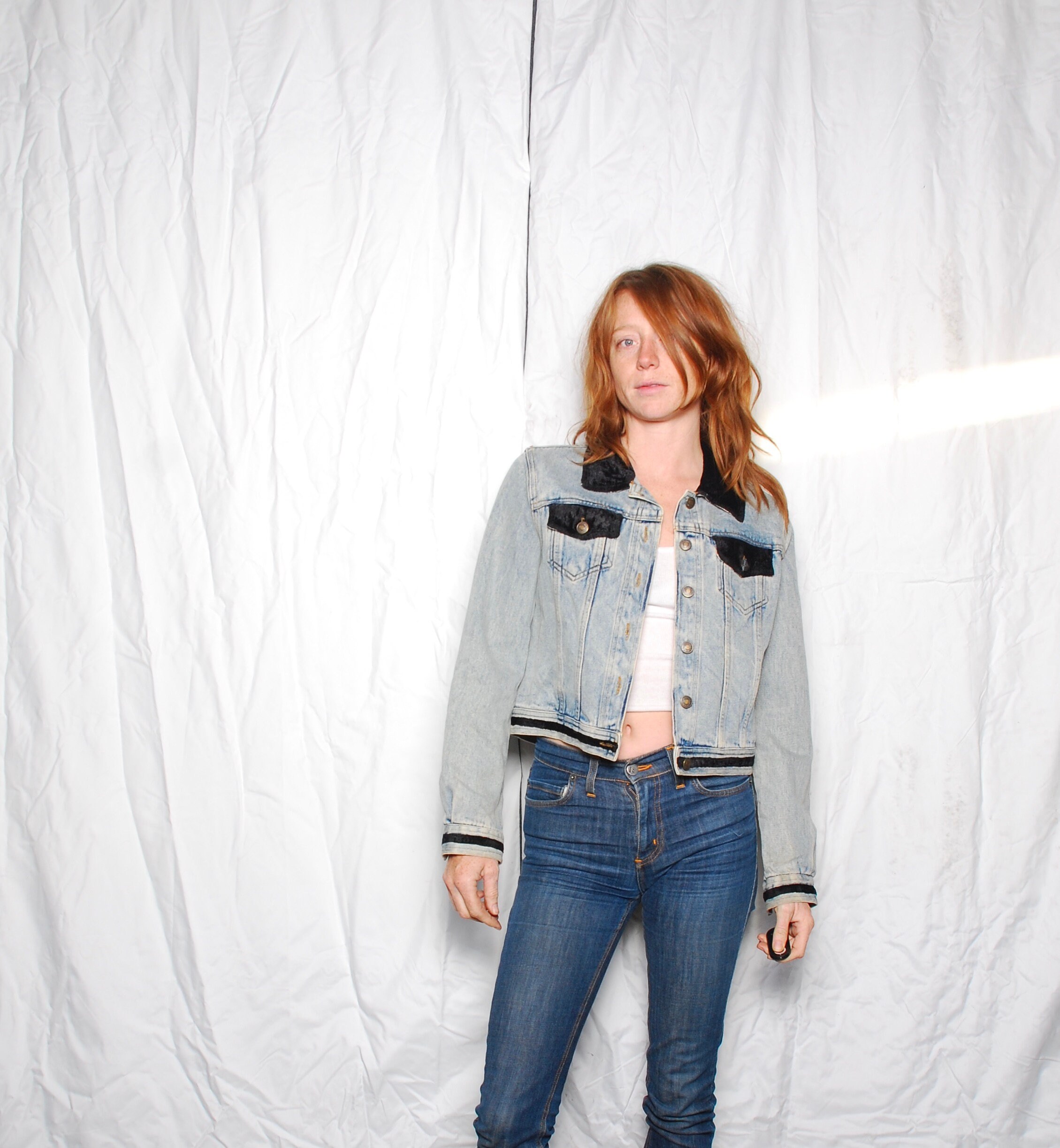 Black Denim Jacket, Black Jeans, Cotton Jacket, Vintage