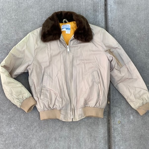 RESERVED 70s large nylon aviator jacket