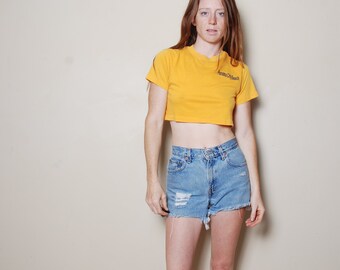 80s Cropped Tee - Etsy