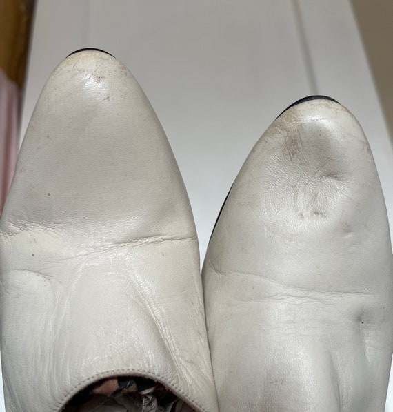 Vintage 8 womens Martinez Valero white high heel … - image 8