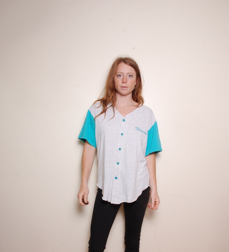 baseball jersey button down shirt