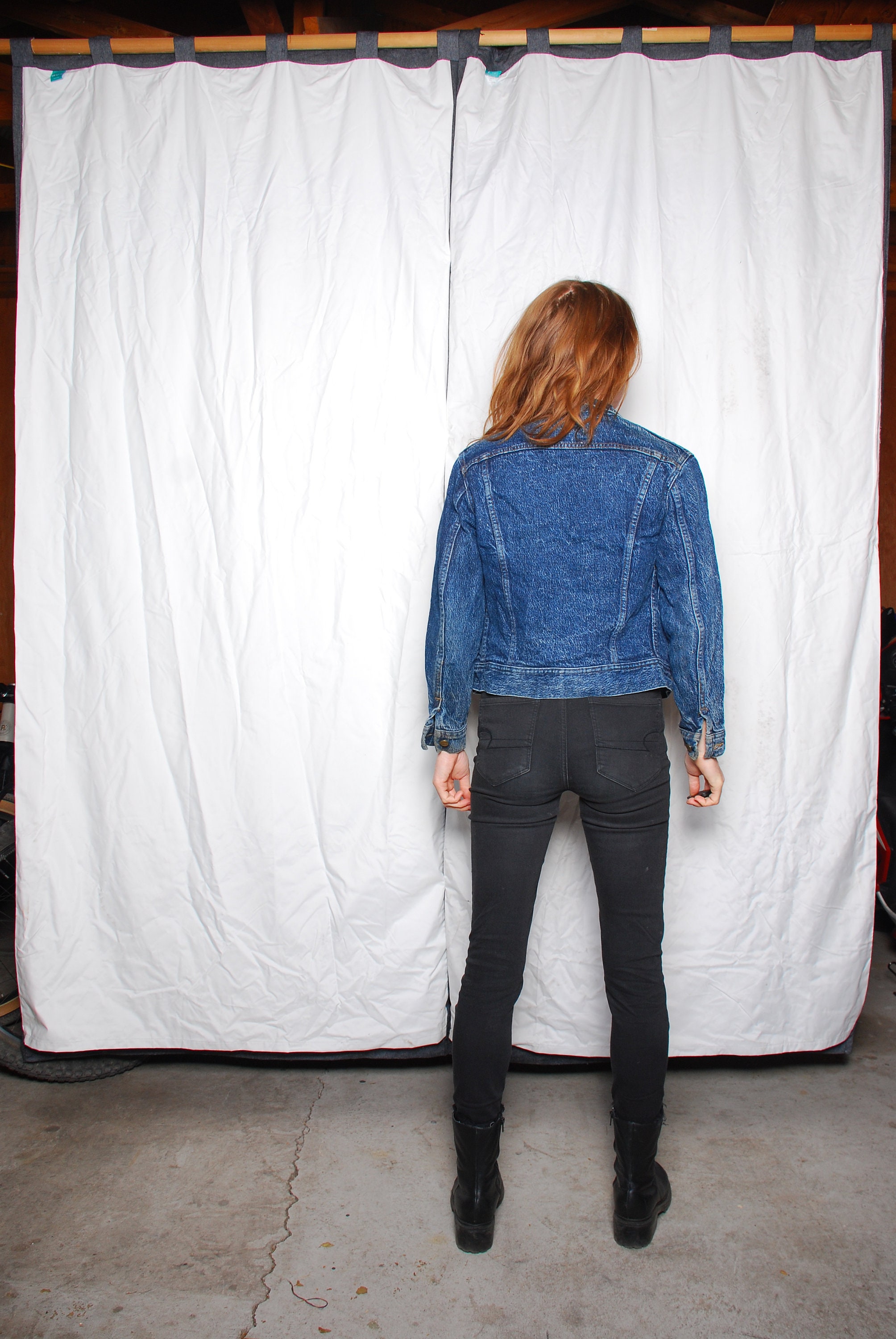 [ ] 90's Wash Denim Jacket ★大人気★ Vintage 90s Denim Bleach Trucker Jacket Acidwash Blue Denim