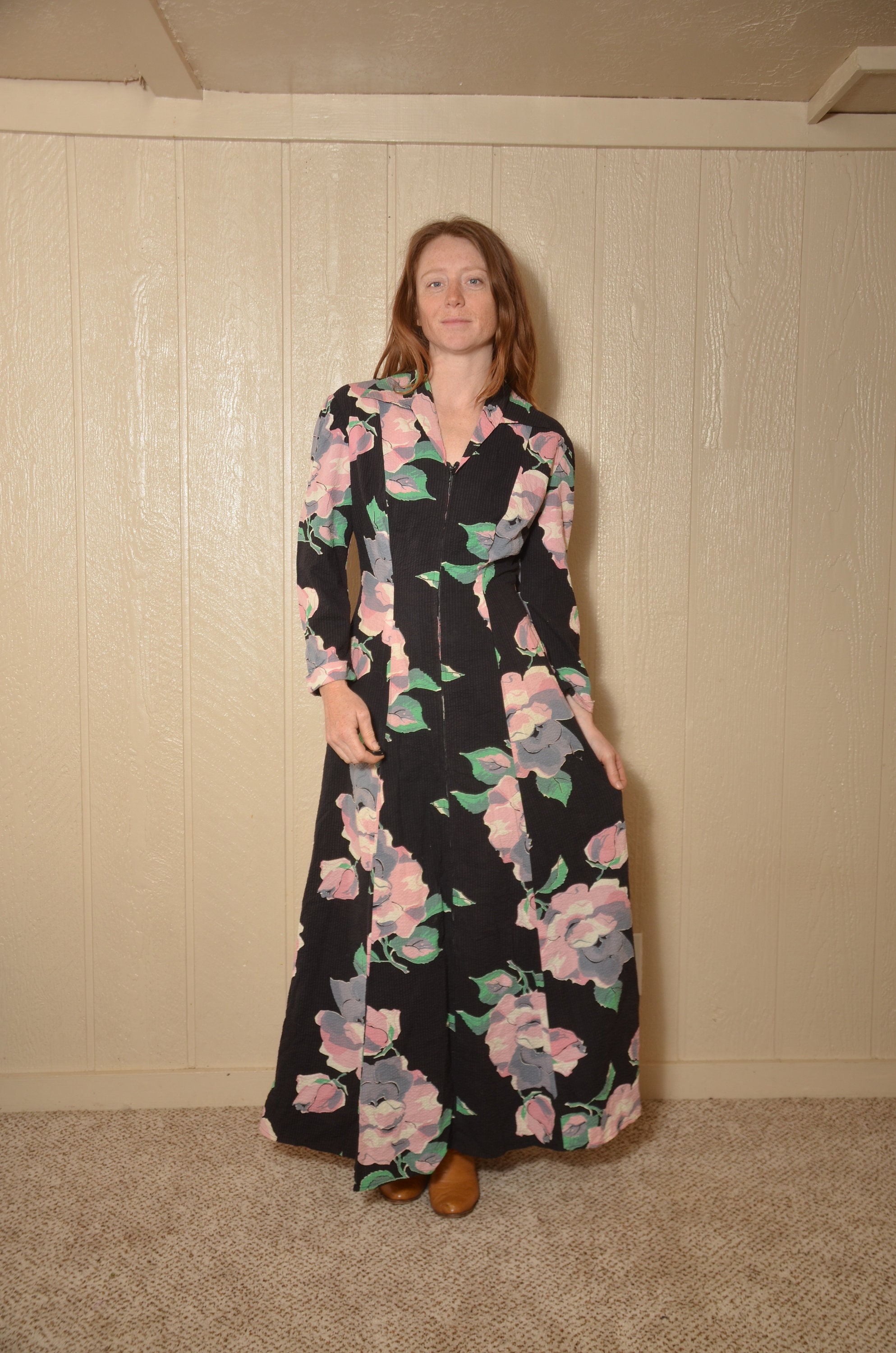 Woman Dressing Gown With Full Zip - Etsy