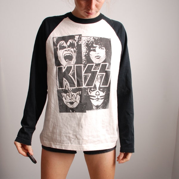 KISS rockband baseball jersey shirt medium