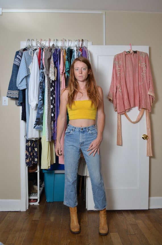 90s Wrangler jeans 26 in. waist light wash style … - image 2