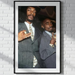 Tupac and Snoop Dogg Poster - Etsy