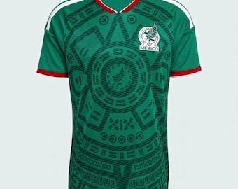 Mexiko Fußball Trikot | Grünes Fan Fußball-Shirt | Unisex Fanbekleidung