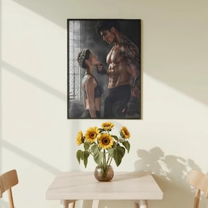 Fjärde vingen inspirerad fantasy romantik poster Dragon Rider boklig väggkonst Dark Academia bokdekor läsargåva