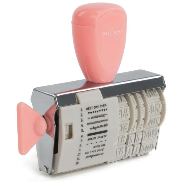 SALE! Roller Date Stamp-Dear Lizzy Neapolitan-Amy Tangerine-Stamping-Supplies-Scrapbooking