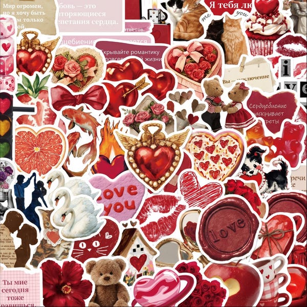 Rematic Sticker Romantic Love Stickers - Etsy