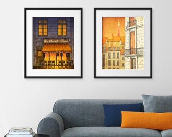 Any TWO Prints - Set of two Illustrations,Fine art Giclee prints Home decor Wall art Living room decor Gift ideas for her