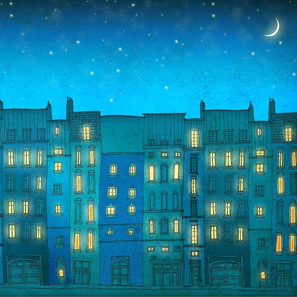 Vous n'êtes pas seul - Impression murale Paris rêveuse, cadeau déco d'intérieur poétique et émotionnel