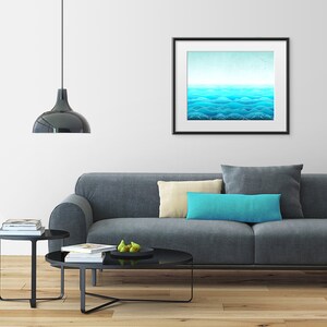 Through all ages /landscape Fine Art Illustration Print Travel Artwork Wall Decor Nature Art Kids Room Art Love Turquoise Sea Ocean prints image 3