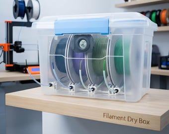 4 Spool Filament Dry Box, Bambu Compatible, Direct TPU Printing Enclosure with Hygrometer Monitor
