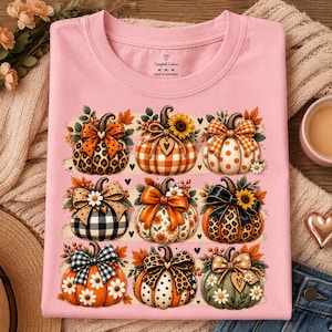 Fall Pumpkin Clipart Bundle, Vintage Autumn Pumpkins PNG, Leopard Pumpkin, Buffalo Plaid Pumpkin, Halloween Thanksgiving Sublimation,300 DPI