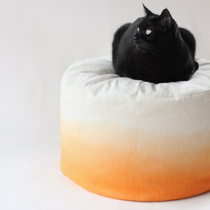 Orange ombre bean bag cover image 1