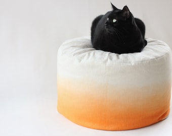 Orange ombre bean bag cover