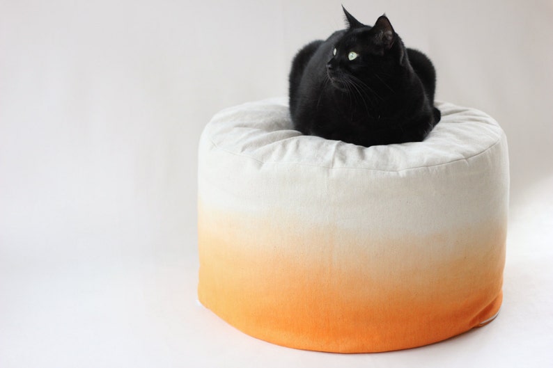 Orange ombre bean bag cover image 1