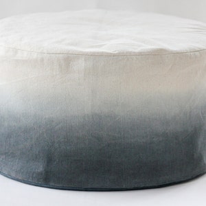 Charcoal dip-dye bean bag cover image 1