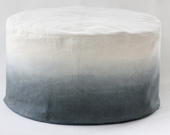 Charcoal dip-dye bean bag cover